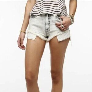 BDG Urban Outfitters High Rise Lou Hi-Low Shortie Jean Shorts